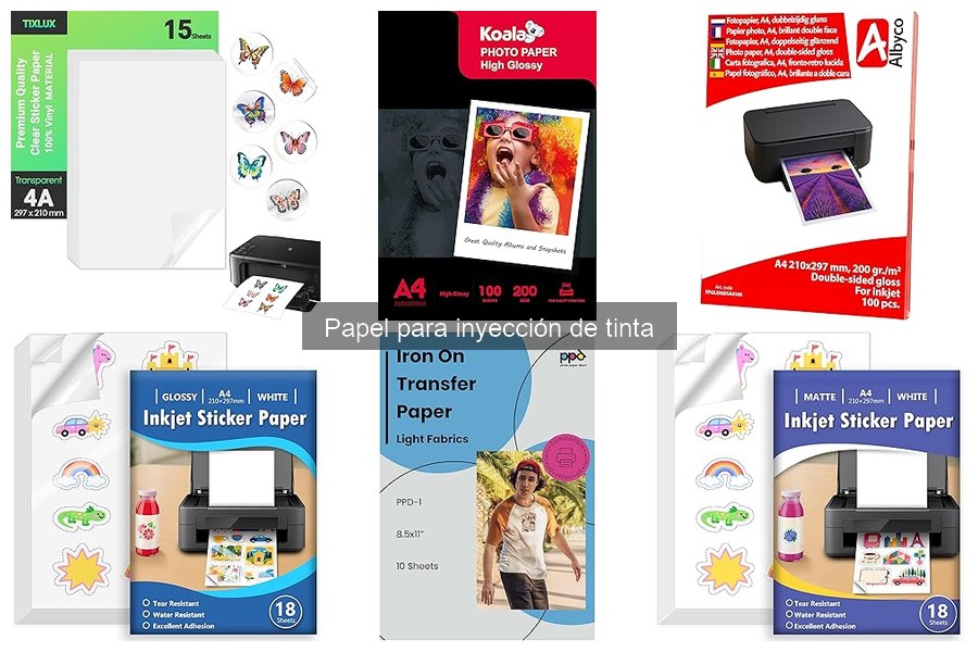 Problemas comunes con el papel para inyección de tinta