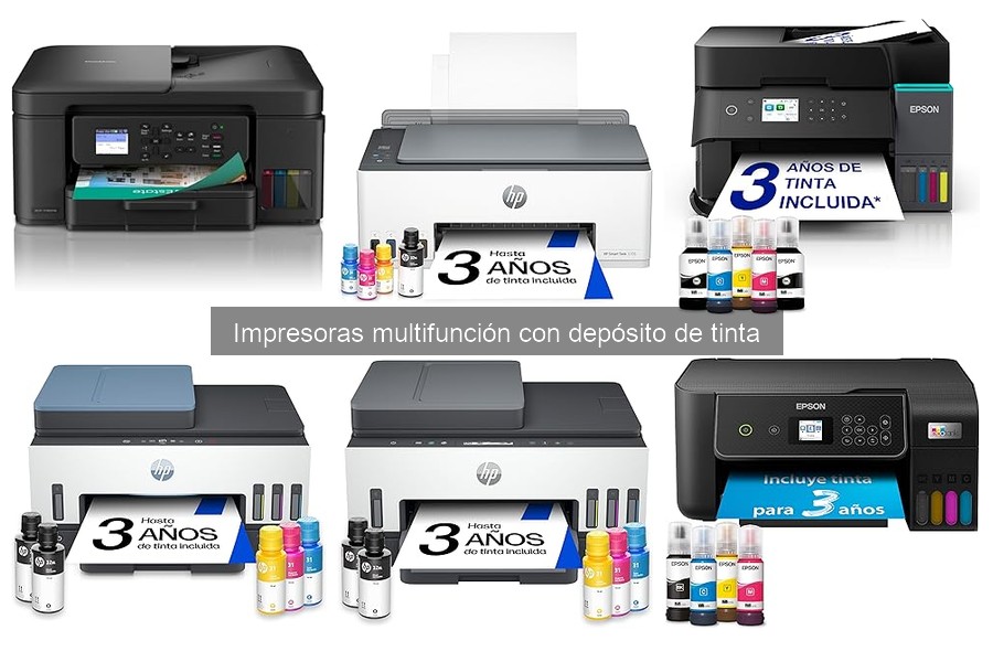 Problemas comunes en impresoras multifunción con depósito de tinta
