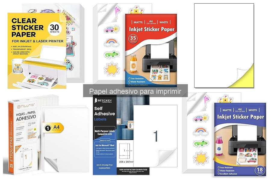 ¿Qué es el papel adhesivo para imprimir? Características y Usos