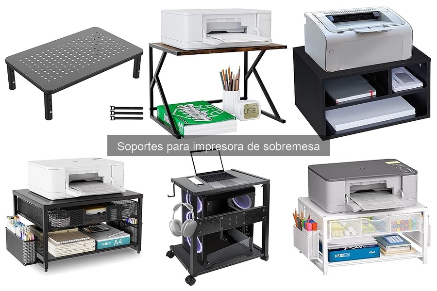 ¿Qué es un soporte para impresora de sobremesa?