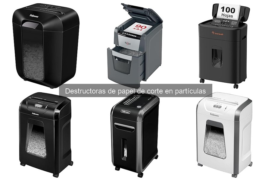 ¿Qué es una destructora de papel de corte en partículas?