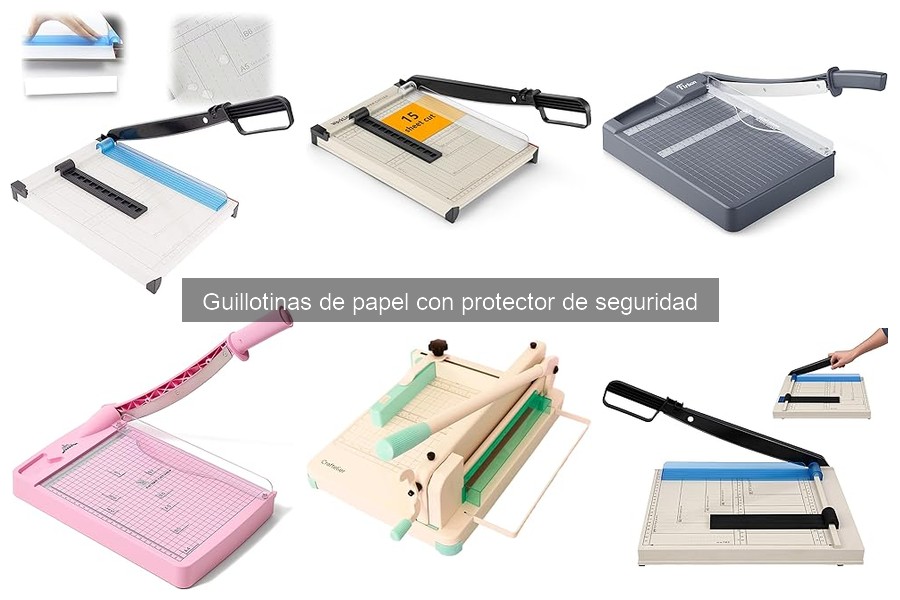 ¿Qué es una guillotina de papel con protector de seguridad?