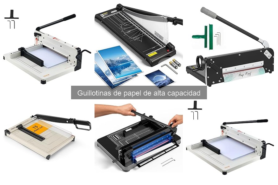 Qué es una guillotina de papel de alta capacidad: guía esencial