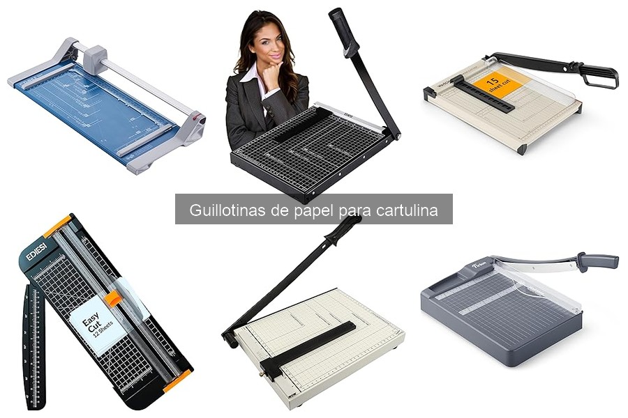 ¿Qué es una guillotina de papel para cartulina?