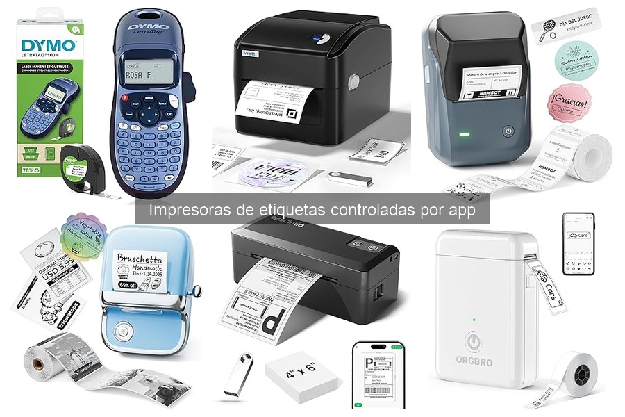 ¿Qué es una impresora de etiquetas controlada por app?