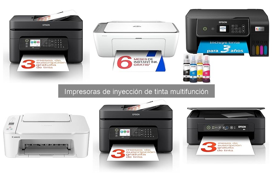 ¿Qué es una impresora de inyección de tinta multifunción?