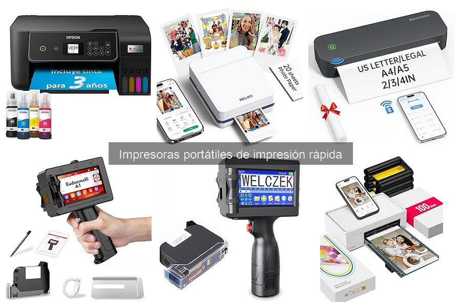 ¿Qué es una impresora portátil de impresión rápida?