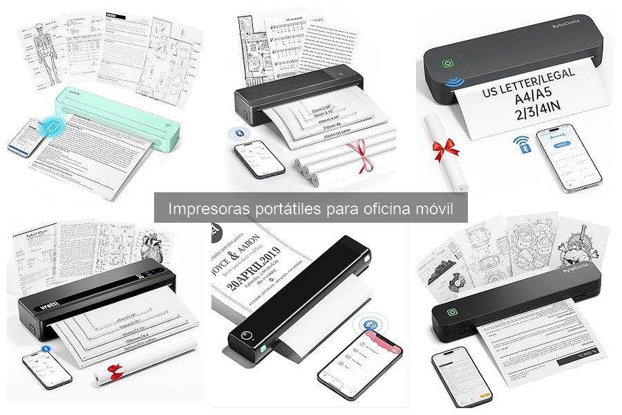 ¿Qué es una impresora portátil para oficina móvil?