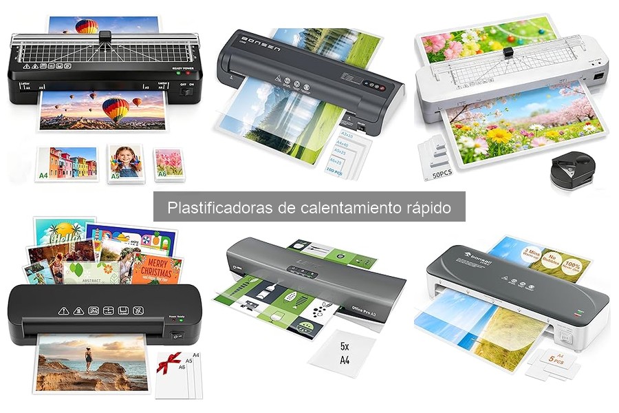 ¿Qué es una plastificadora de calentamiento rápido?