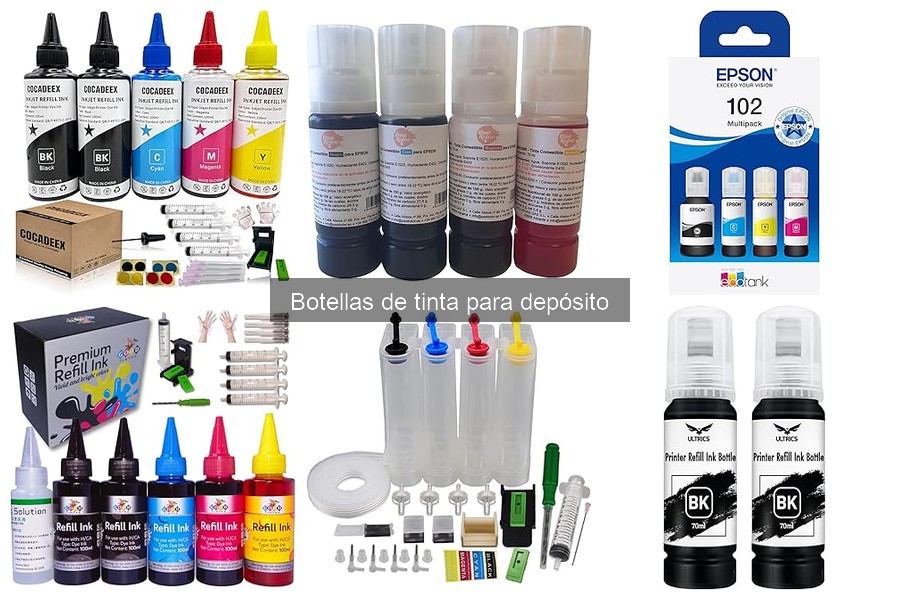 ¿Qué son las botellas de tinta para depósito? Características y Usos