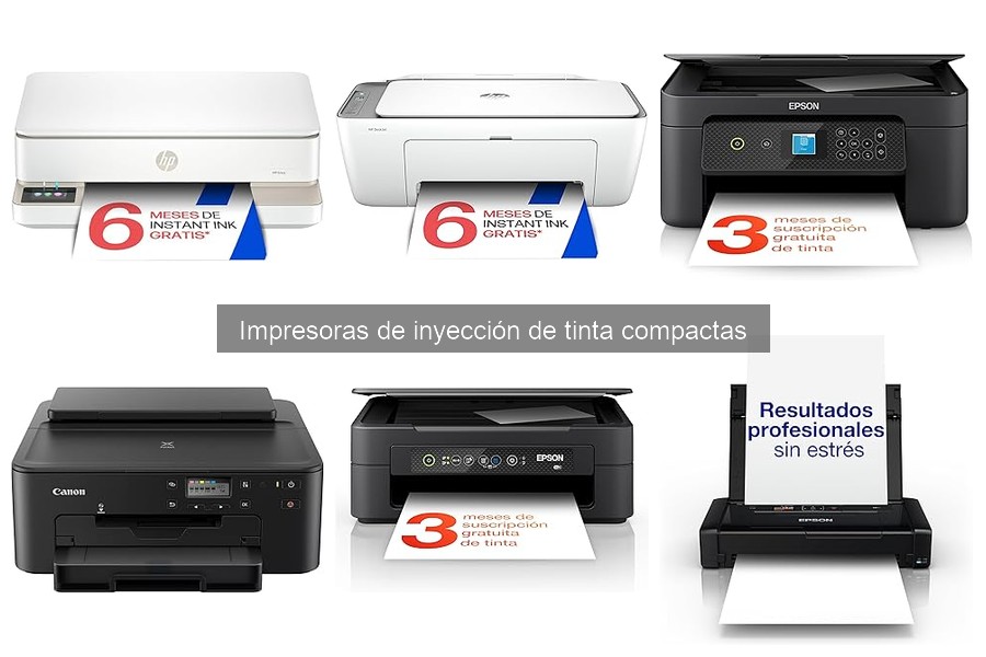 ¿Qué son las impresoras de inyección de tinta compactas?
