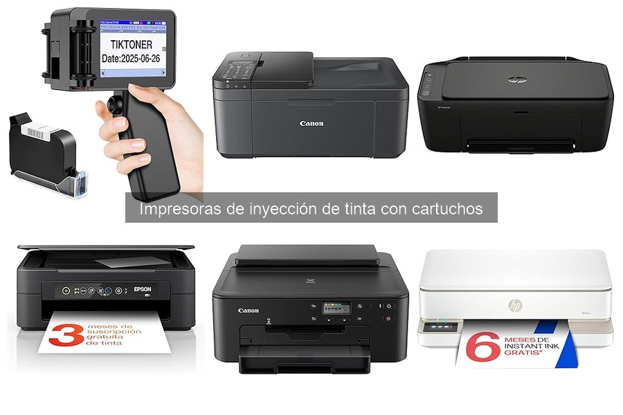 ¿Qué son las impresoras de inyección de tinta con cartuchos?