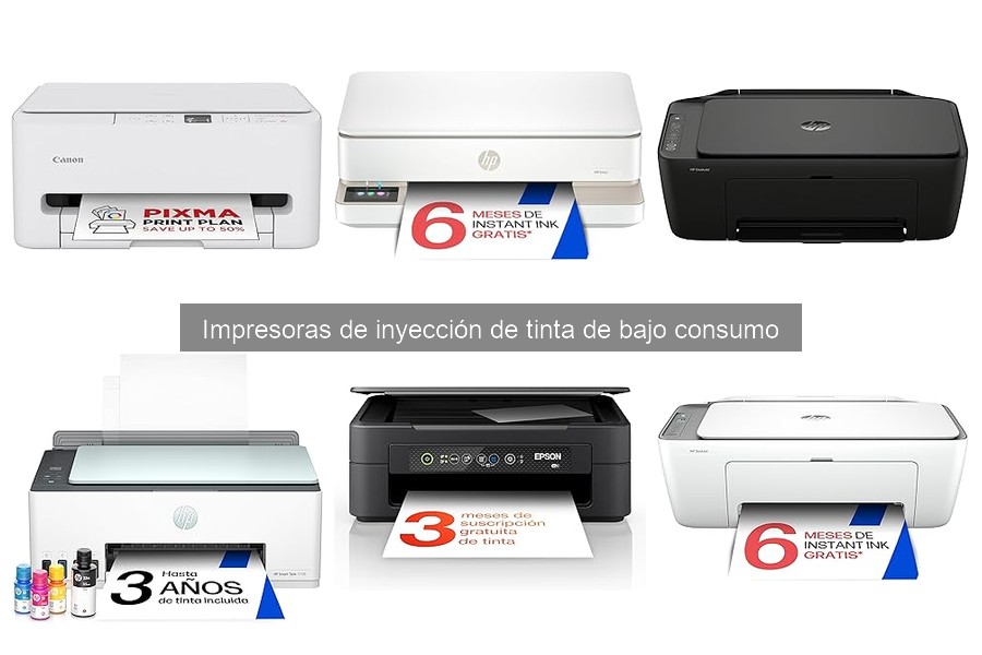 ¿Qué son las impresoras de inyección de tinta de bajo consumo?