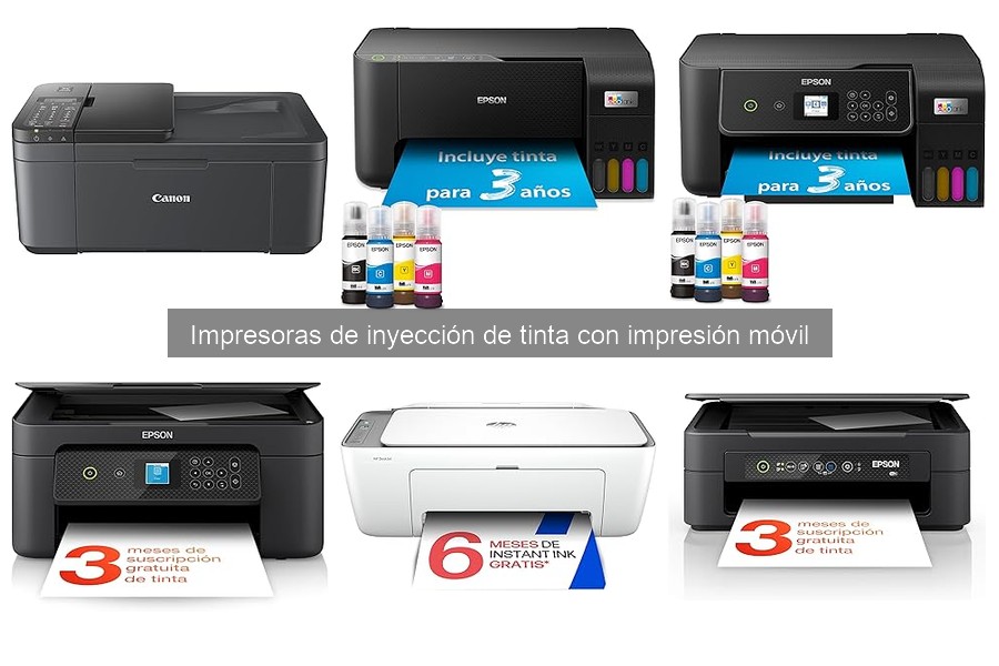 Qué son las impresoras de inyección de tinta móviles