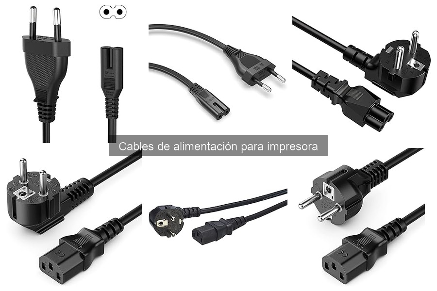 ¿Qué son los cables de alimentación para impresoras?