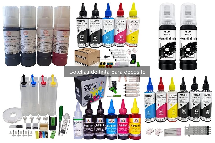 ¿Son las botellas de tinta para depósito más ecológicas?