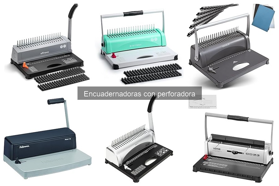 Tipos de encuadernadoras con perforadora: guía esencial