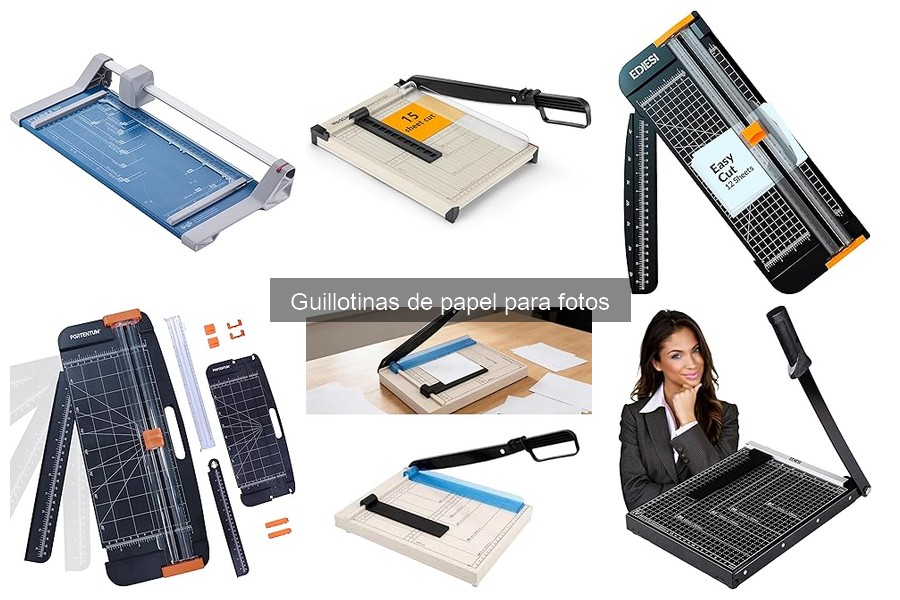 Tipos de guillotinas de papel para fotos: manuales y eléctricas