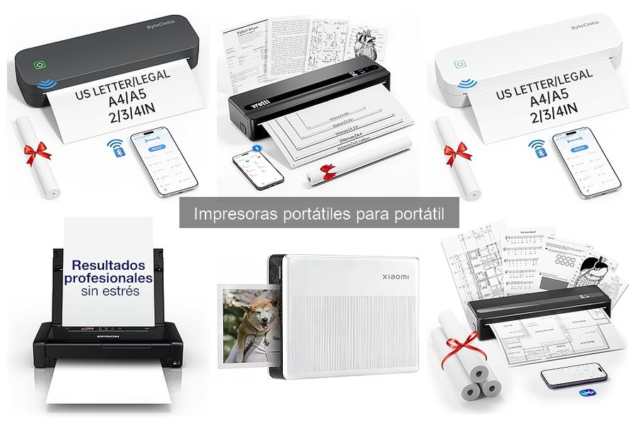Tipos de impresoras portátiles y sus características