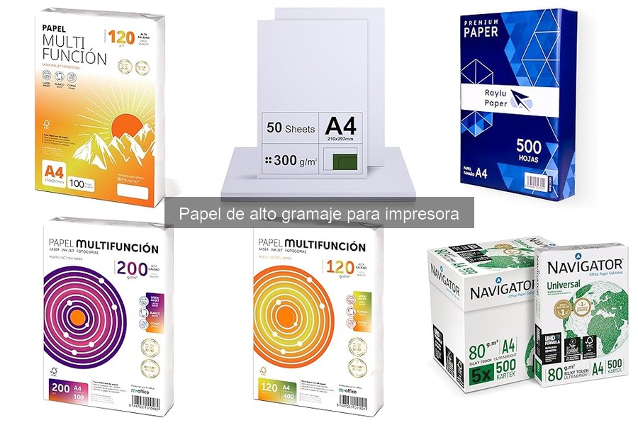 Tipos de papel de alto gramaje para impresora: características y usos