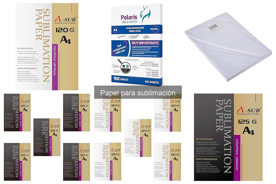 Tipos de papel para sublimación: características y selección