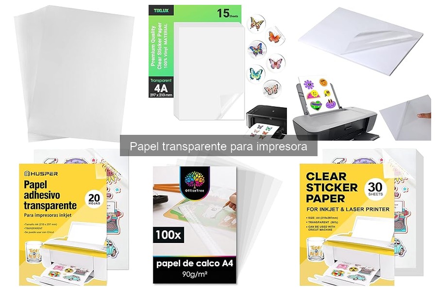 Tipos de papel transparente para impresora: Guía completa