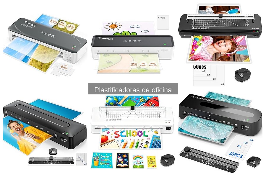 Tipos de plastificadoras de oficina y sus características