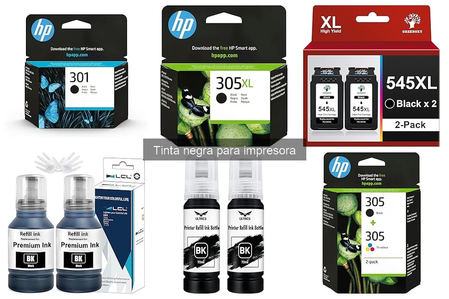 Tipos de tinta negra para impresora: guía de selección