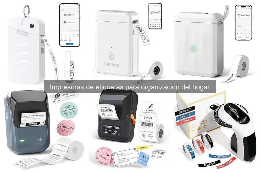 Uso creativo de impresoras de etiquetas para organizar tu hogar