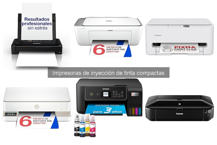 Ventajas y desventajas de impresoras de inyección de tinta compactas