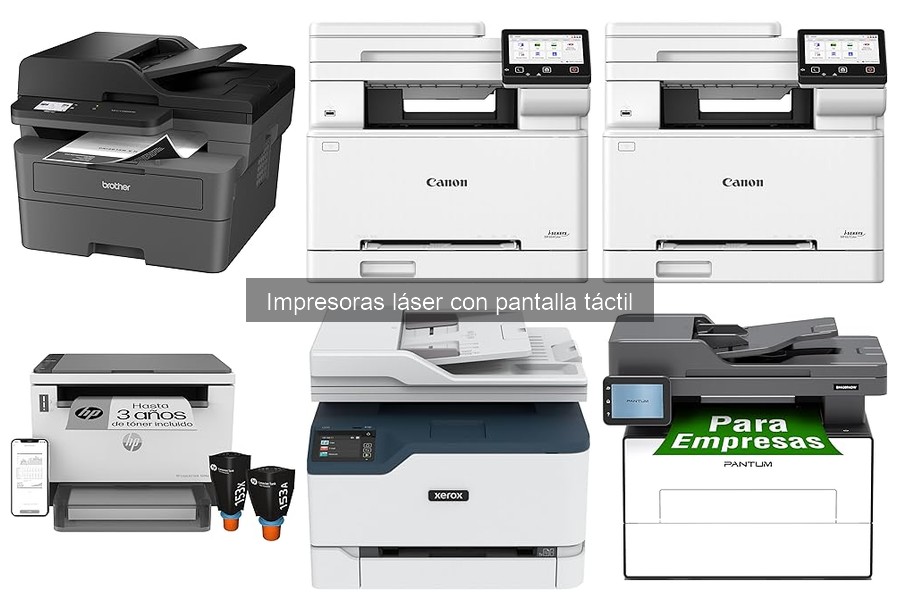 Ventajas y desventajas de impresoras láser con pantalla táctil