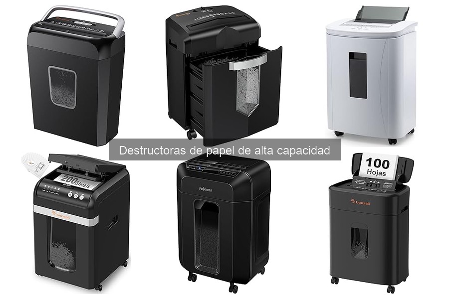 Ventajas y desventajas de las destructoras de papel de alta capacidad
