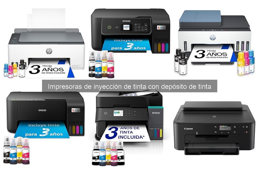 Ventajas y desventajas de las impresoras con depósito de tinta
