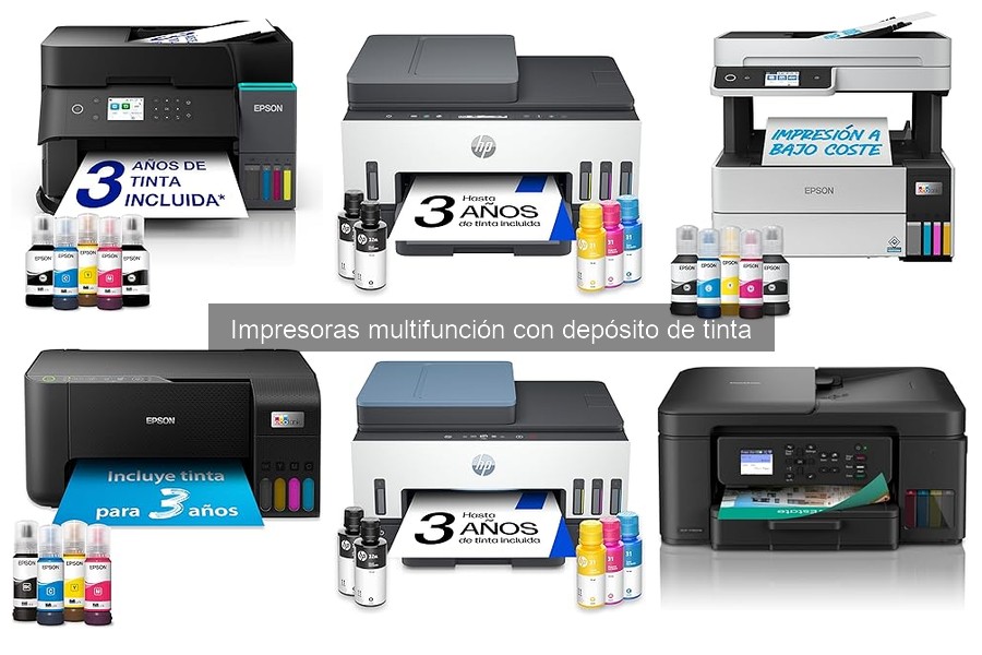 Ventajas y desventajas de las impresoras multifunción con depósito de tinta